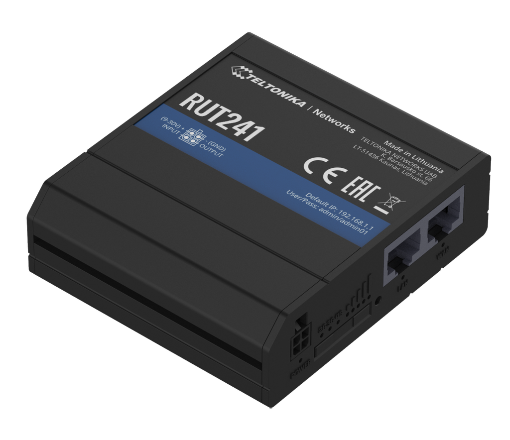 RUT241 4G router (Europe, the Middle East, Africa,  Thailand) + SDK