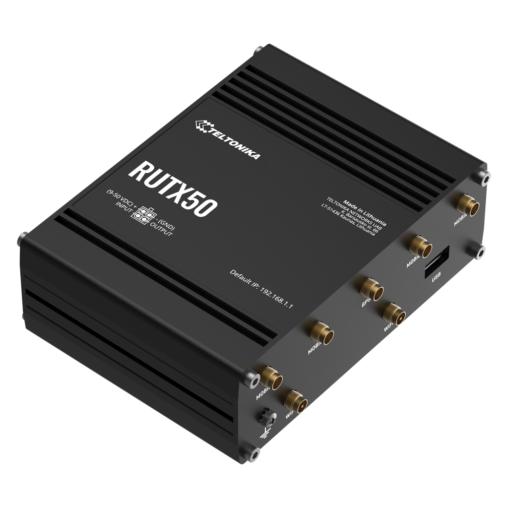[RUTX50] RUTX50 5G,4G router (Europe, the Middle East, Africa, Oceania, Brazil) + SDK