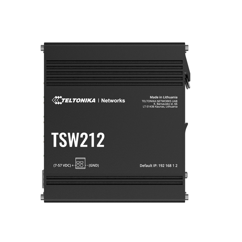 TSW212 Managed network switch (8 x RJ45 ports, 10/100/1000 Mbps)
