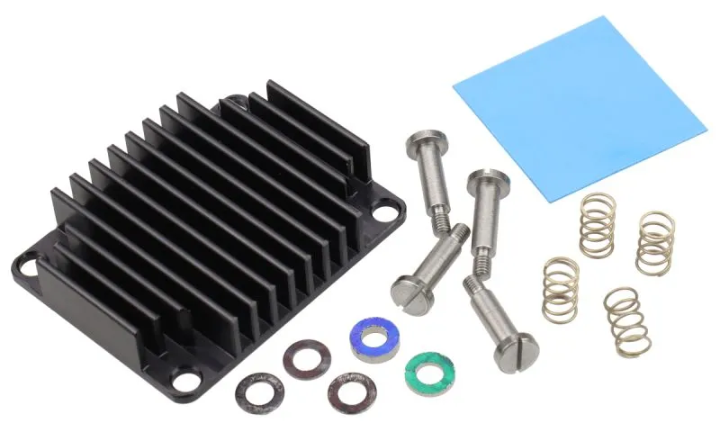 Heat Sink for Trenz Modules TE0712/TE0713, spring-loaded embedded (26924)