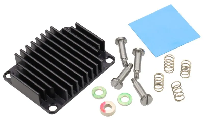 Heat Sink for Trenz Modules TE0710, spring-loaded embedded (26925)