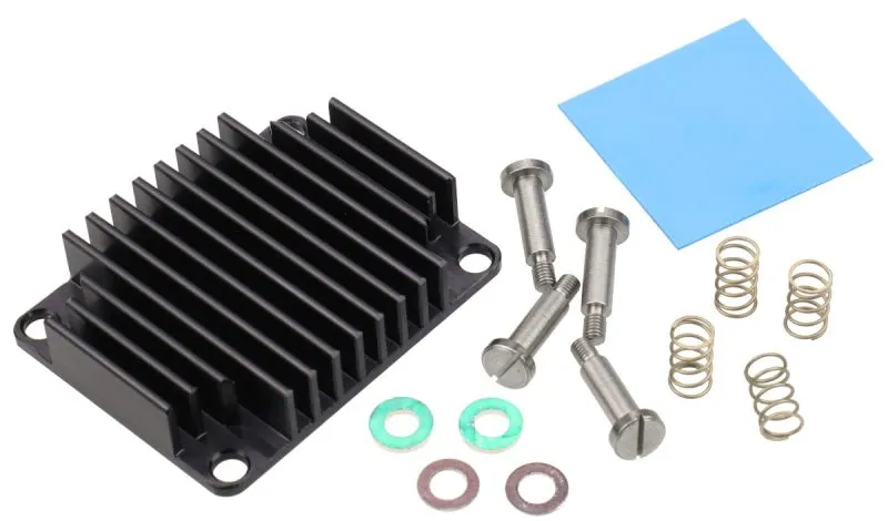 Heat Sink for Trenz Modules TE0720, spring-loaded embedded (33337)