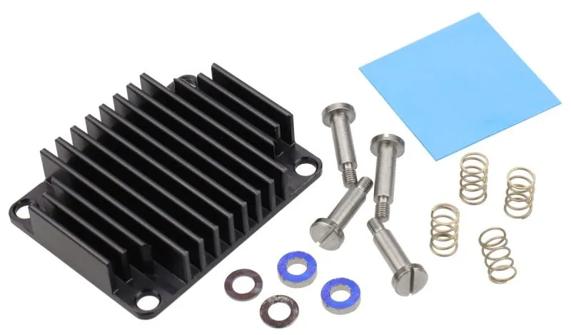 [33338_10668] Heat Sink for Trenz Modules TE0820/TE0821, spring-loaded embedded (33338)