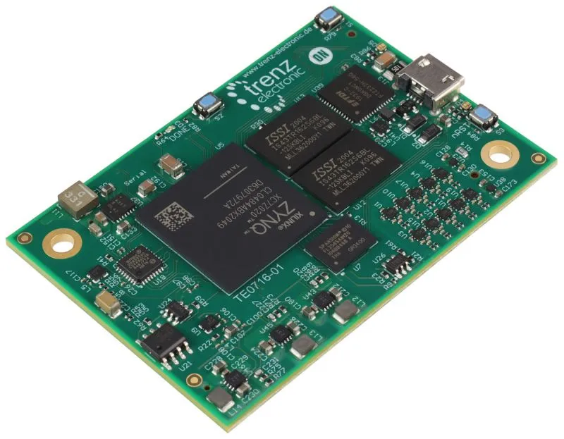 [TE0716-01-61C32-A_10770] SoM-Module with AMD Zynq™ 7020-1C, 1 GByte DDR3L, 32 MByte Flash, 4,5 x 6,5 cm (TE0716-01-61C32-A)