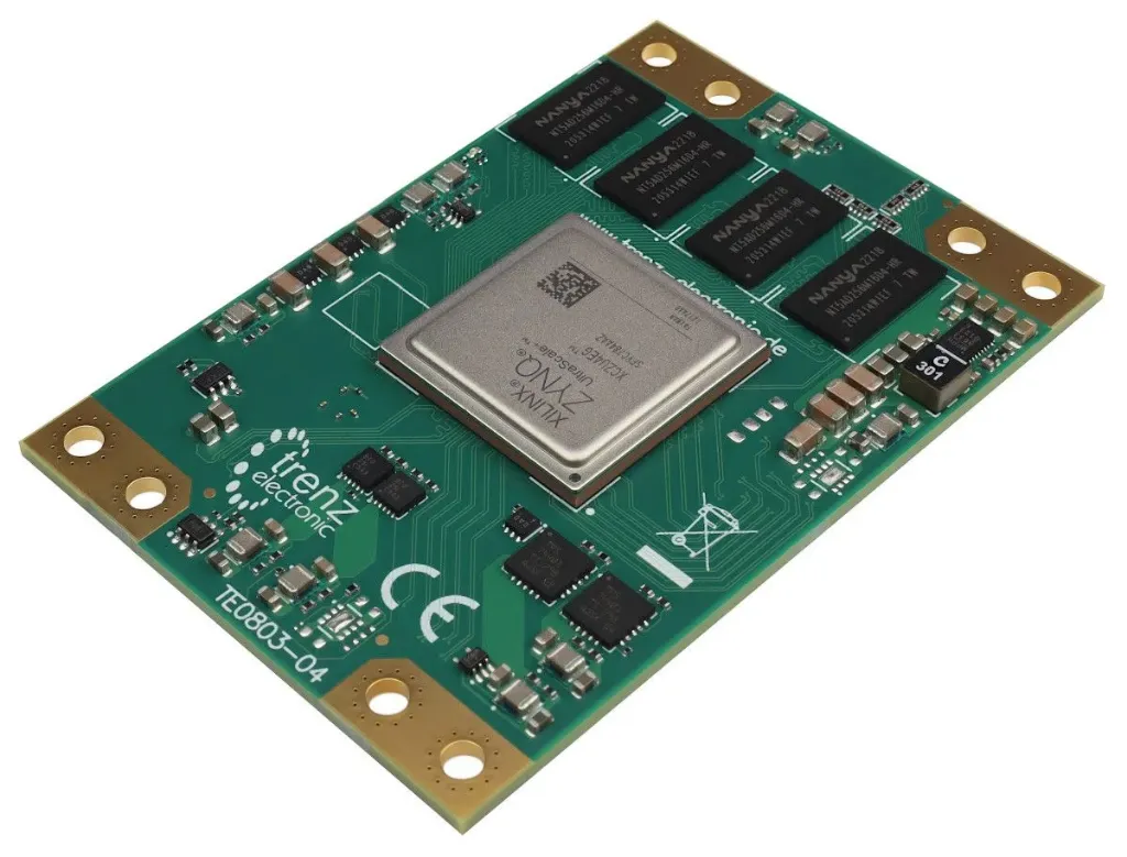 [TE0803-04-4BE11-A_10833] MPSoC Module with AMD Zynq™ UltraScale+™ ZU4EG-1E, 2 GByte DDR4, 5.2 x 7.6 cm (TE0803-04-4BE11-A)