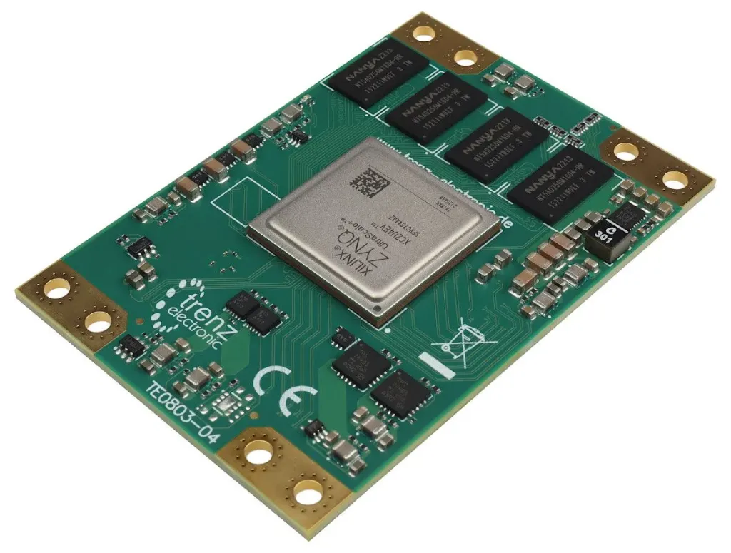 [TE0803-04-4DE81-L_10837] MPSoC Module with AMD Zynq™ UltraScale+™ ZU4EV-1E, 4 GB DDR4, 5.2 x 7.6 cm, LP (TE0803-04-4DE81-L)