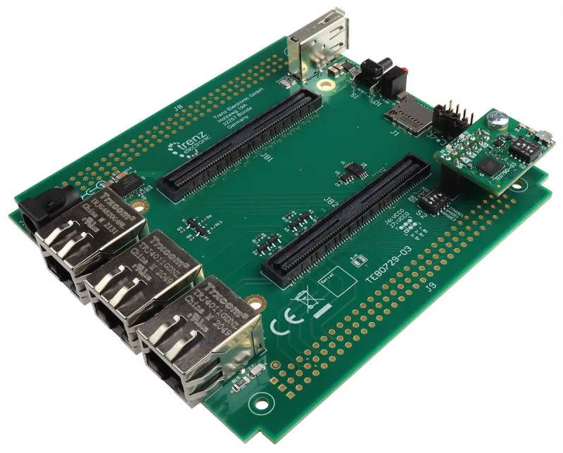 Carrier board for TE0729 Zynq-7020 SoC with USB-A-Host Connector (TEB0729-03A)