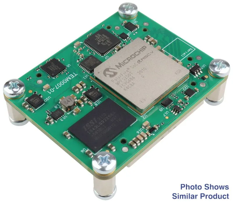 Microchip PolarFire® SoC FPGA 25T-1I, 1 GByte LPDDR4 SDRAM, 4 x 5 cm (TEM0007-01-CAD31-A)