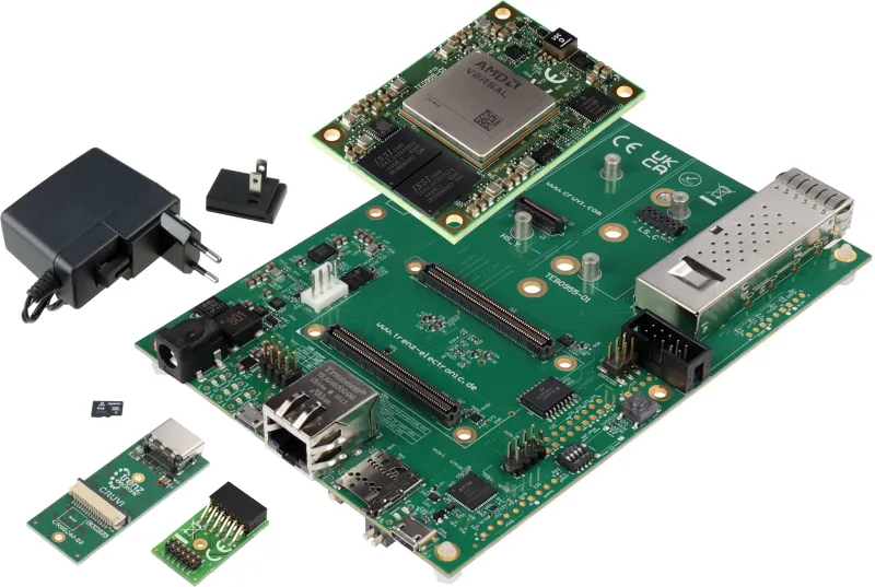 [TE0955-02-EGBE32AS_11035] Starter Kit with AMD Versal™ AI Edge SoM with VE2302 device (TE0955-02-EGBE32AS)