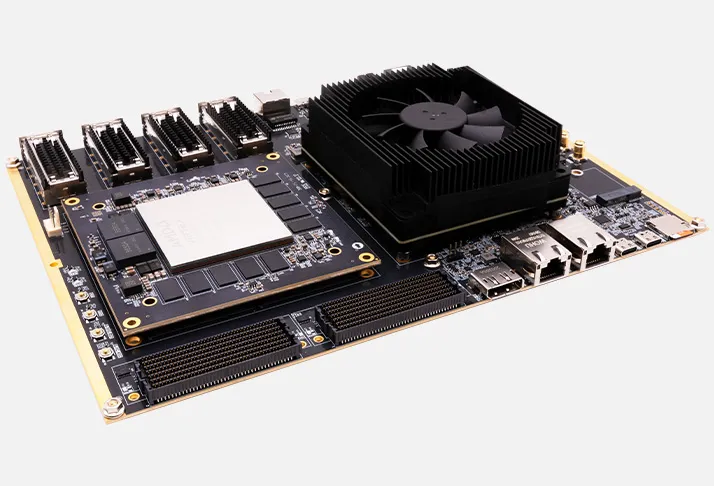 HEA13 FPGA Dev Board & Kit with AMD Virtex Ultrascale+ US+ XCVU13P+NVIDIA JETSON ORIN/THOR, 20GB DDR4