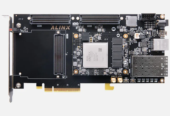 AXKU042 FPGA Dev Board & Kit with AMD Kintex US XCKU040 ()
