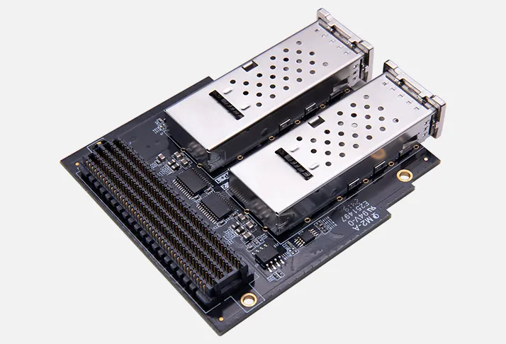 FH1224 2x 40G QSFP+ fiber optic interface fiber optic transceiver FMC card