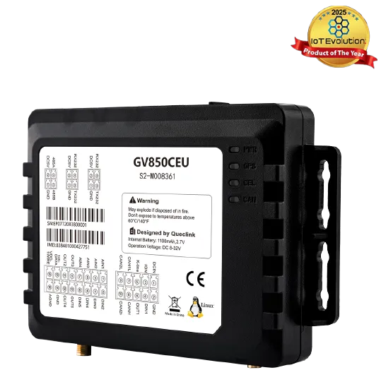 GV850CEU - 4G High Performance Linux-Based Telematics Gateway with CANBUS and Tachograph Data Reading