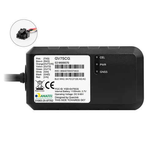 [GV75CG_10051] GV75CG - LTE Cat 1/2G rechargeable waterproof tracking device supporting BLE 5.2