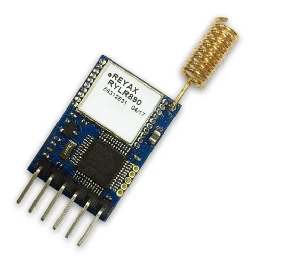 RYLR896: 868/915MHz LoRa Antenna Transceiver DIP Version