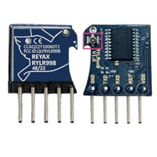 [RYLR998_M4_10300] RYLR998_M4: 868/915MHz LoRa Transceiver Module with I-PEX MHF4 Connector DIP Version (without antenna)
